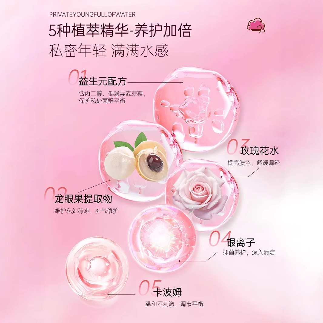 妇科凝胶妇炎洁同款女性私密水润凝胶玻尿酸私处补水抑菌凝胶加工图2