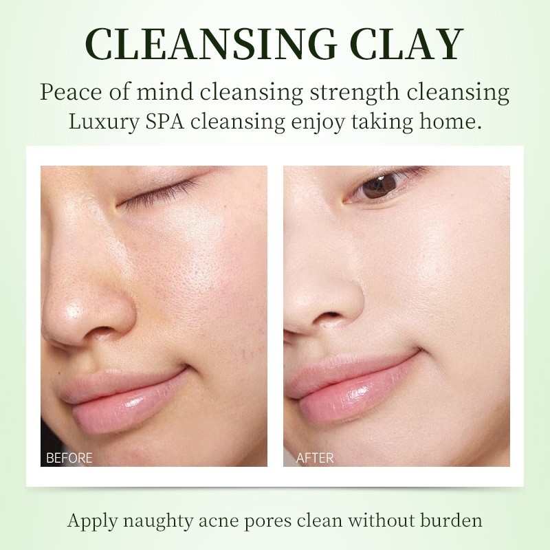 跨境爆款绿茶面膜清洁舒缓清爽呵护肌肤补水保湿OEM加工定制面膜图2