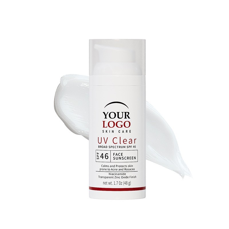 跨境护肤化妆品oem贴牌代加工定制 sunscreen面部美白防晒霜50+++图5