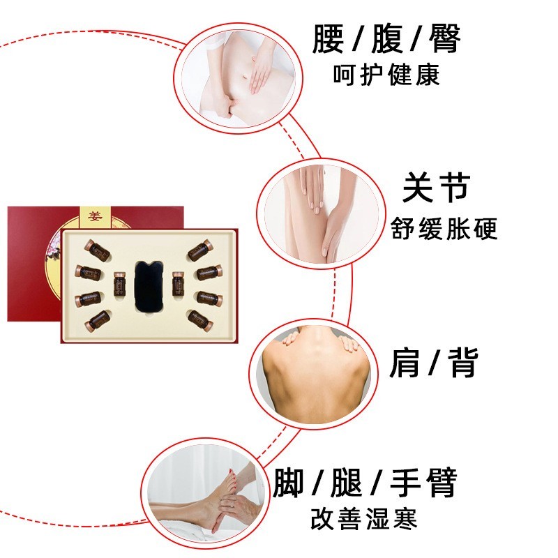 美容院身体套盒贴牌开背通经络药油肩颈oem精油养生套盒加工定制图4