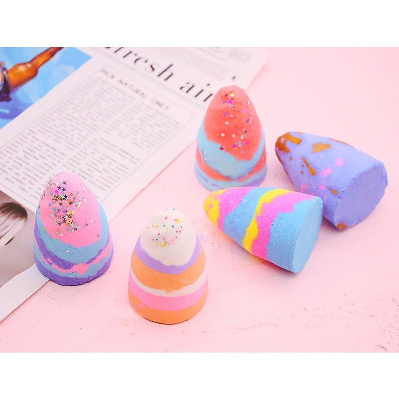 多色独角兽爆 炸盐皂四色沐浴泡澡球 欧美爆 炸盐香薰气泡弹图4