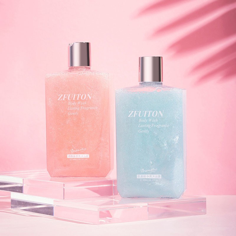 网红鎏金流沙氨基酸沐浴露补水保湿滋润烟酰胺沐浴露OEM加工厂家图3