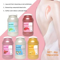 1加仑脚部磨砂膏温和清洁去角质海藻糖身体磨砂膏跨境外贸oem定制