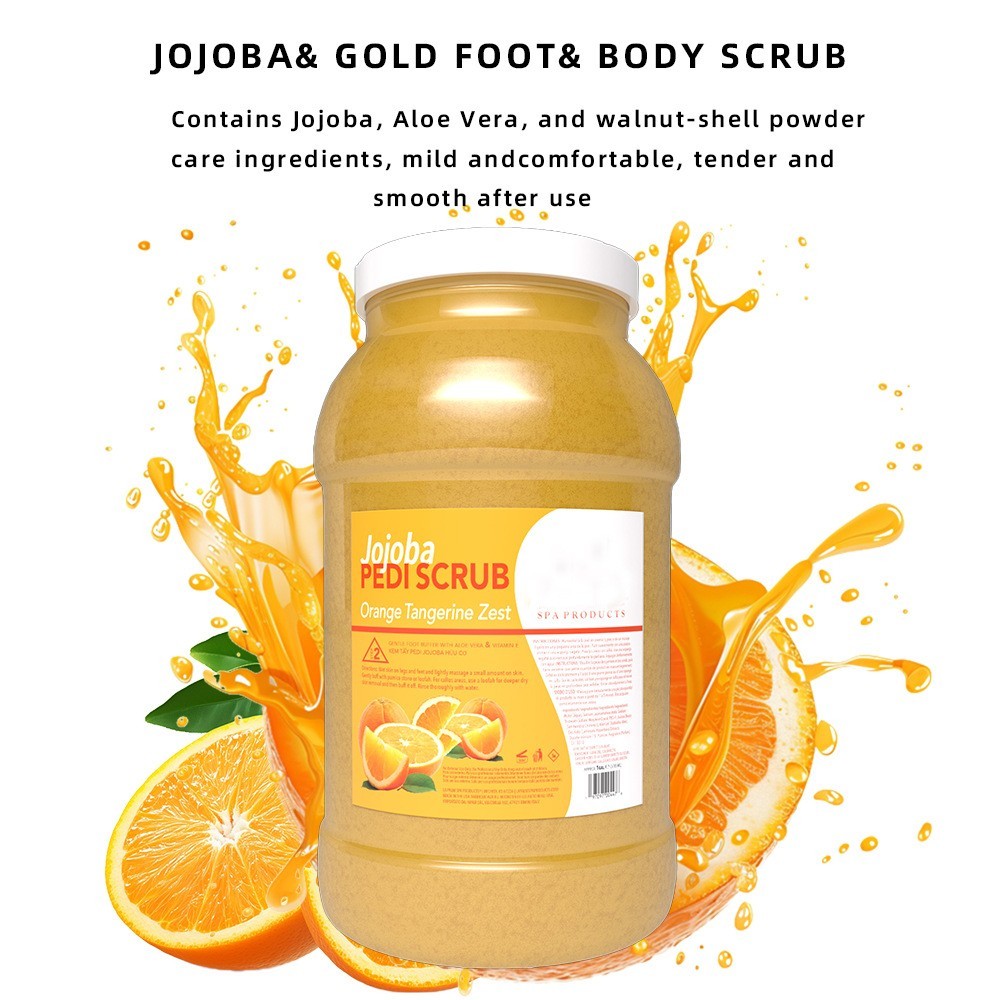 1加仑脚部磨砂膏温和清洁去角质海藻糖身体磨砂膏跨境外贸oem定制图4