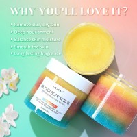 OEM奢华分层秘密花园糖磨砂膏body scrub沐浴身体磨砂去角质膏