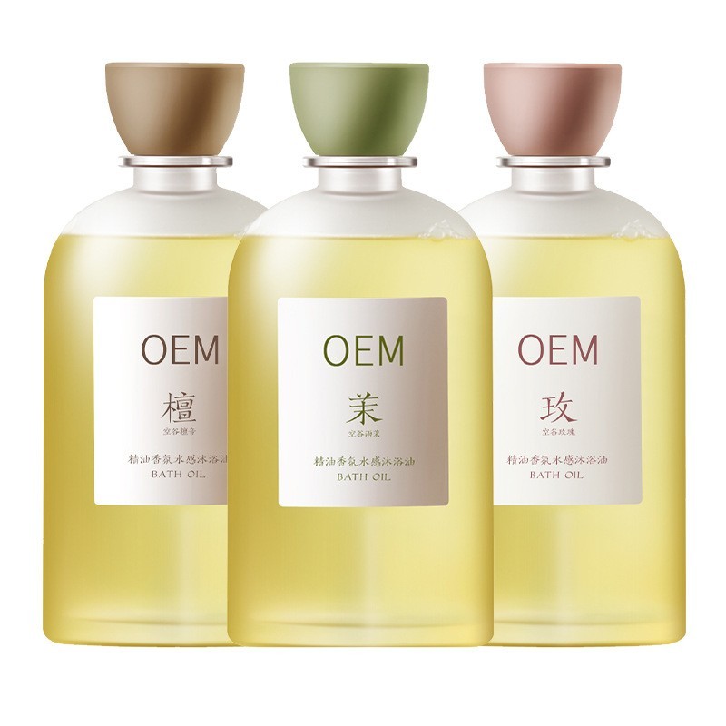 精油香氛水感沐浴油保湿滋润留花香以油养肤沐浴液oem贴牌代加工图4