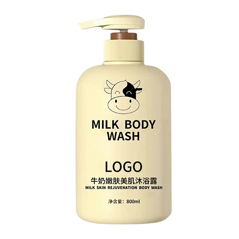 加工定制源头工厂润肤美肌沐浴液 oem贴牌跨境滋润牛奶沐浴露图5