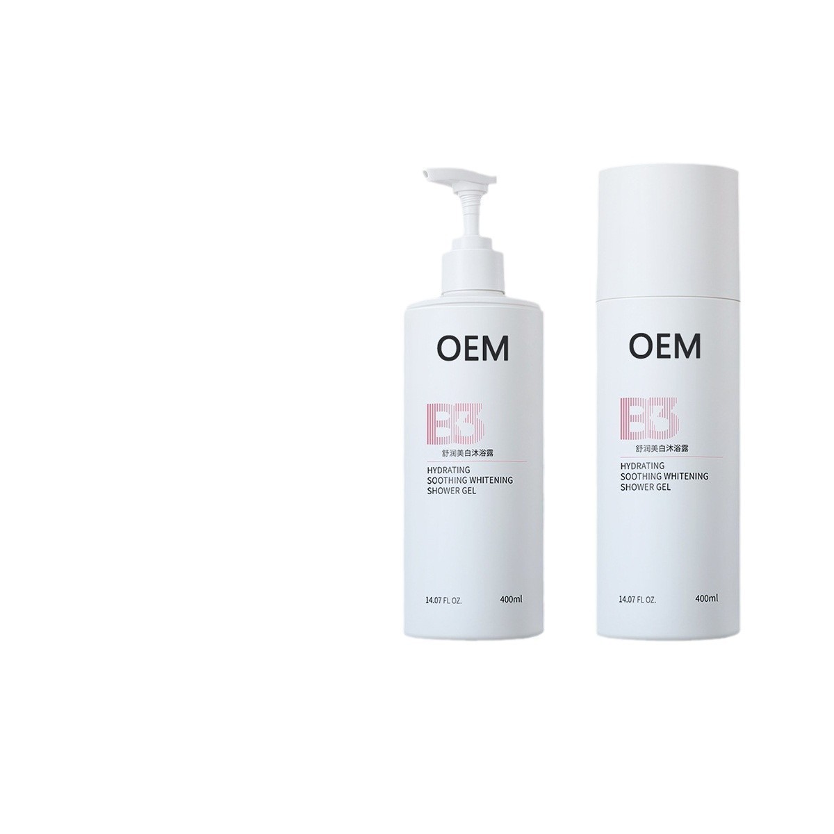 OEM舒润美白沐浴露定制保湿嫩肤身体清洁乳持久留香沐浴露代加工图5