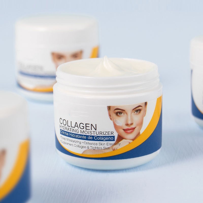 跨境胶原蛋白面霜OEM 补水淡纹轻龄胶原蛋白抗皱面霜 贴牌加工图3