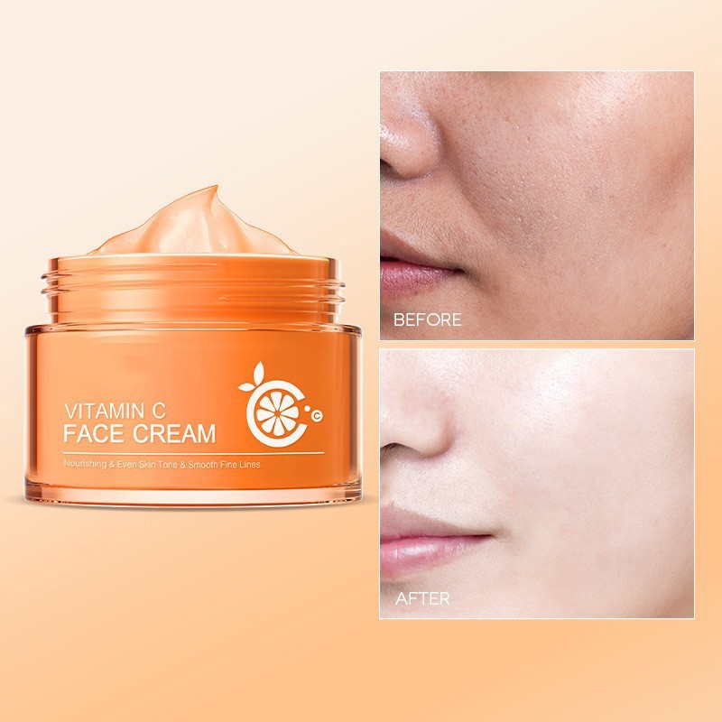 跨境维生素c面霜OEM 柔润肌肤补水保湿提亮肤色亮白面霜代加工图3