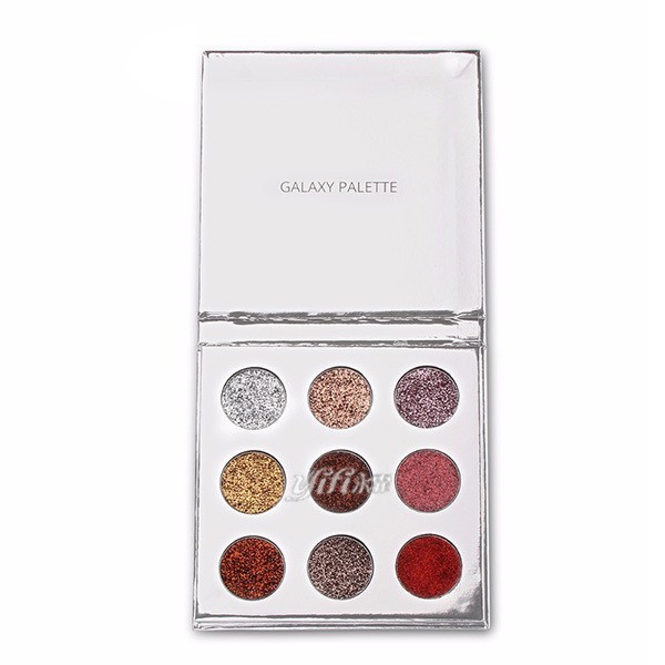 OEM九色珠光葱片爆闪眼影盘烟熏海外眼影TK外贸工厂定制图3