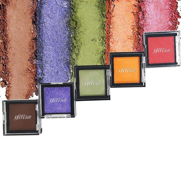 圣诞节万圣节单色眼影高饱和度哑光舞台妆蓝色红色显色浓郁图2