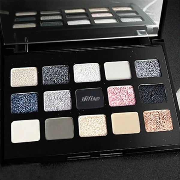 烟熏朋克小众十五色眼影珠光哑光钻闪偏光高色浓度眼影图4