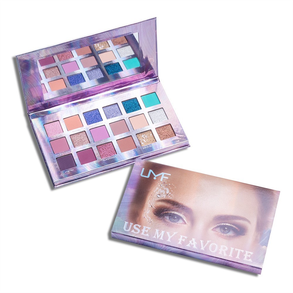 18色眼影加工不晕染易上色珠光哑光眼影盘加工oem化妆品眼影定制图5