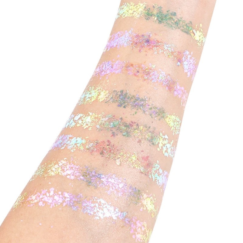 OEM ODM镭射闪光粉鱼鳞朋克变色龙全息薄片炫光彩妆代工定制图4