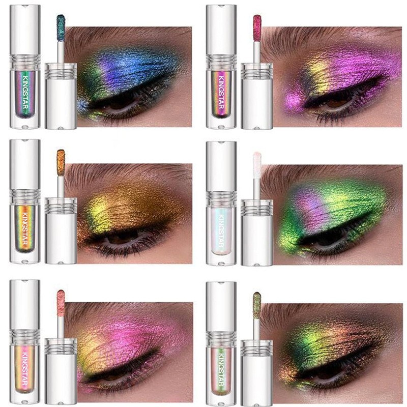 OEMODM变色龙液体眼影金属全息多色高光彩妆代加工定制闪亮图4