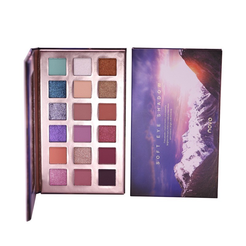 OEM代加工定制NOVO芦苇冰川眼影盘天空之上眼影ODM高光贴牌眼影图5