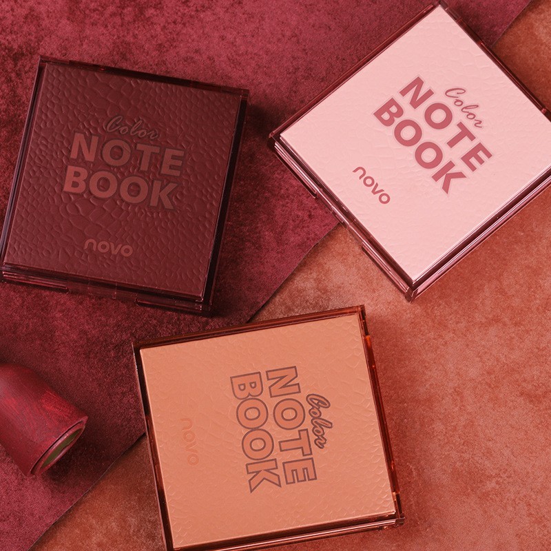 代加工定制眼影NOVO色彩笔记本九色眼影哑光珠光亮片OEM贴牌ODM图4