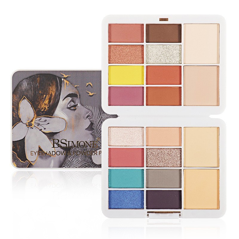 多色网红眼影盘细腻不飞粉珠光哑光大地色眼影盘定制图4