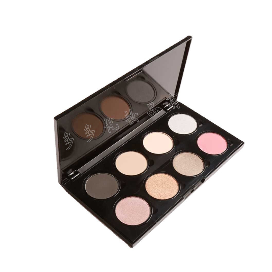 厂家OEM女性用八色眼影盘性冷淡风粉类彩妆防水汗眼影盘加工定制图5