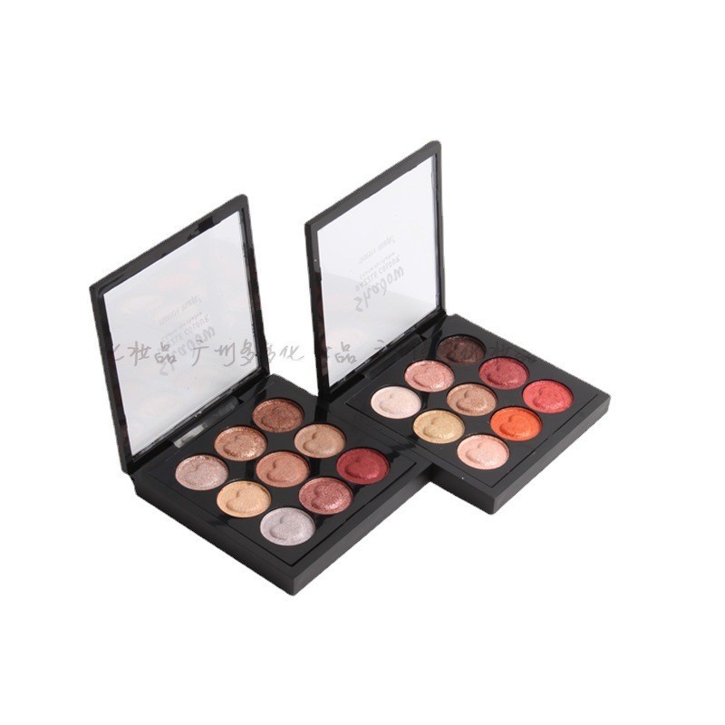 九色眼影珠光哑光眼影盘盒上色不晕染贴肤OEM/ODM加工定制图2