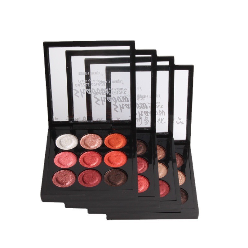 九色眼影珠光哑光眼影盘盒上色不晕染贴肤OEM/ODM加工定制图4