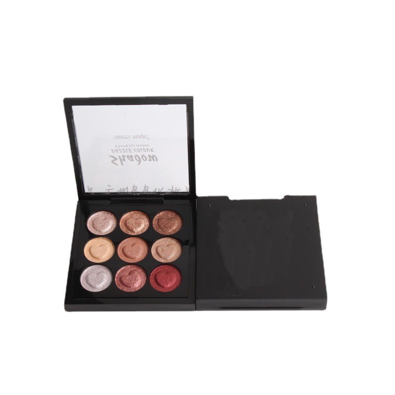 九色眼影珠光哑光眼影盘盒上色不晕染贴肤OEM/ODM加工定制图3