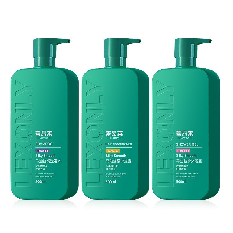 马油洗发水香滑滋润营养去屑控油洗发露沐浴露加工定制图4