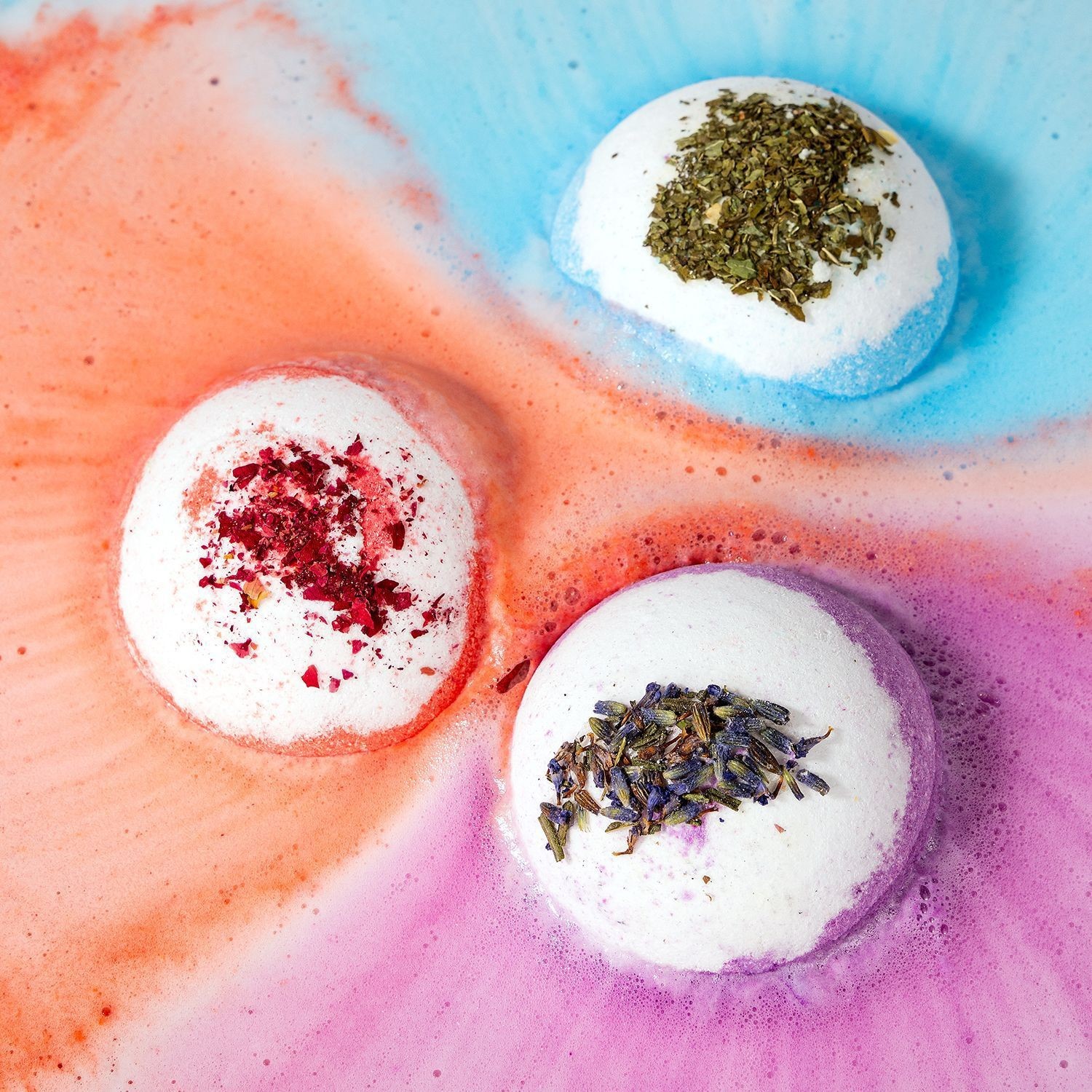 跨境定制爆炸干花浴盐球100g泡泡浴球精油沐浴球气泡弹泡澡球代加工图3