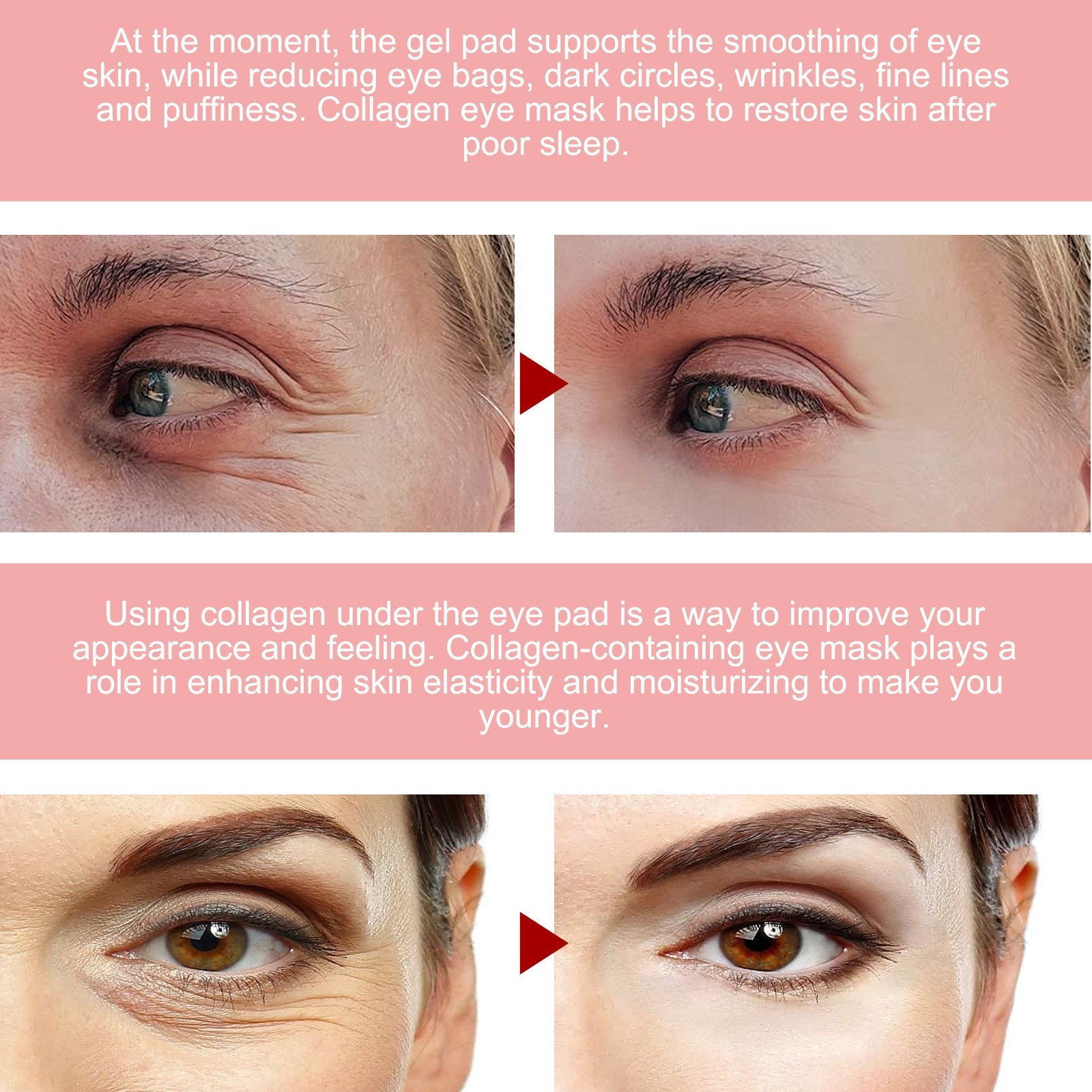 粉红玫瑰外贸眼膜淡化眼角细纹眼袋黑眼圈紧致抗皱焕亮眼周图4