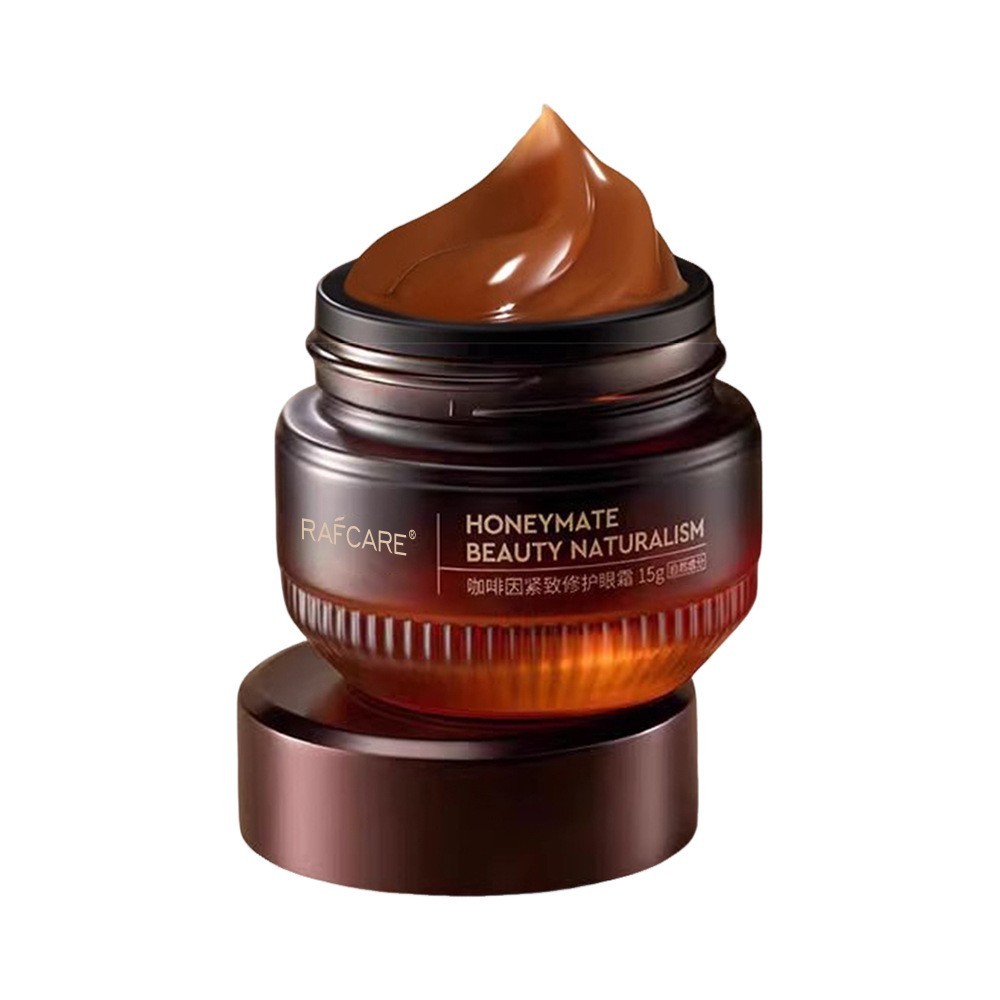 定制咖啡因眼霜淡化细纹黑眼圈眼霜眼周抗皱紧致熬夜滋润修护眼霜图5