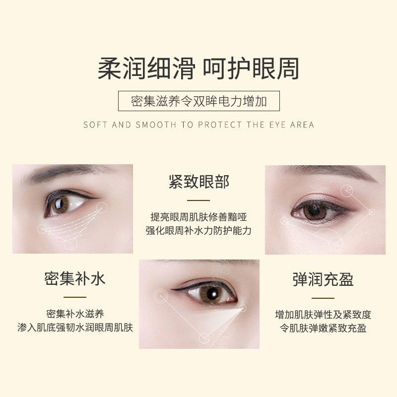 蚕丝蛋白眼霜贴牌ODM抗皱淡眼纹眼袋黑眼部紧致代加工OEM抗老图3