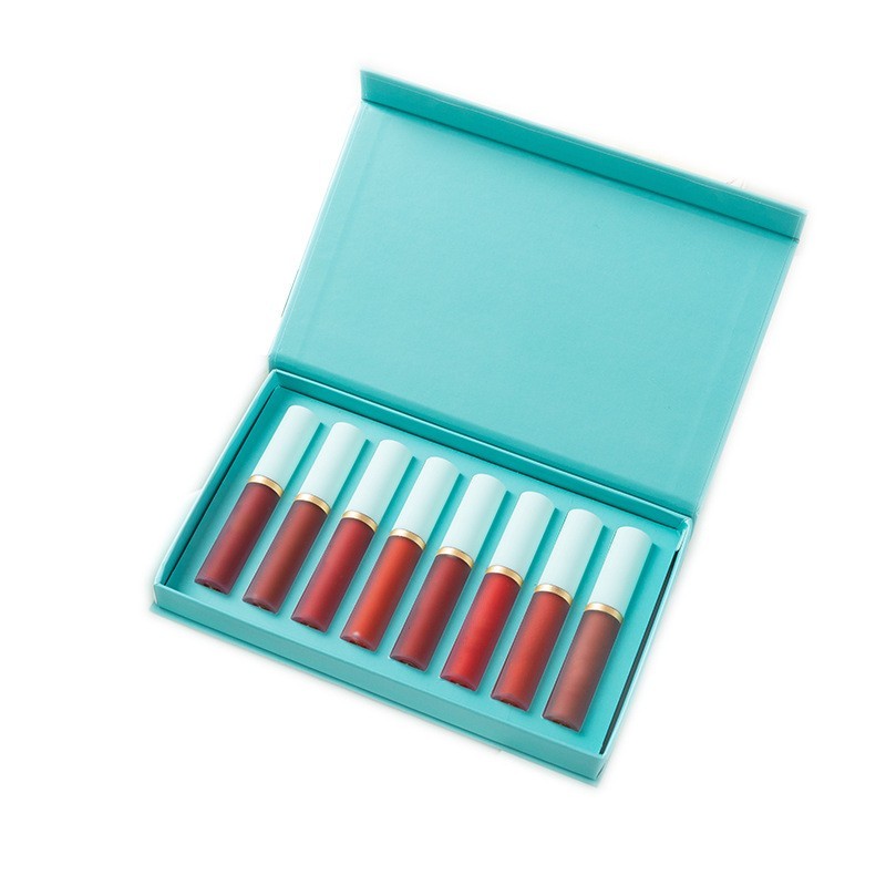 哑光彩妆唇釉套装定制 口红唇泥豆沙色唇彩唇蜜礼盒OEM加工贴牌图5