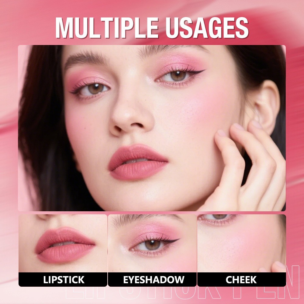 跨境显色饱和不掉色丝绒哑光口红不掉色滋润不易沾杯唇釉加工定制图3