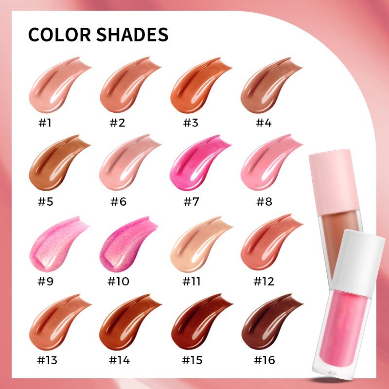 跨境无logo彩妆唇釉加工定制lip gloss变色唇油嘟嘟唇蜜唇彩图3