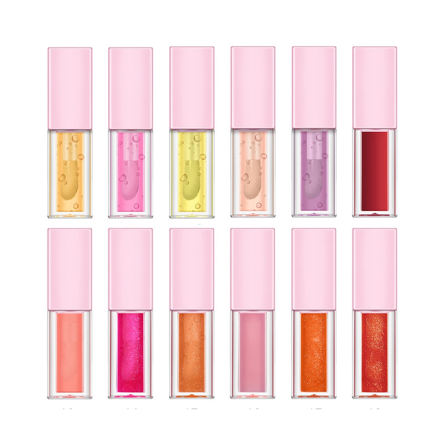 跨境无logo彩妆唇釉加工定制lip gloss变色唇油嘟嘟唇蜜唇彩图4
