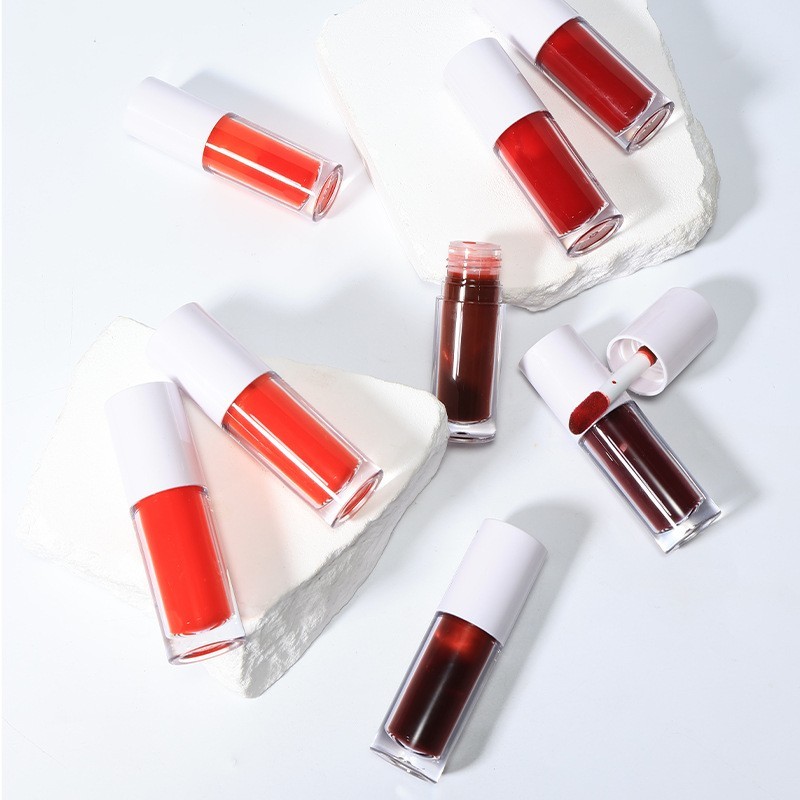 跨境唇釉染唇液外贸彩妆定制胭脂水口红水多色不沾杯唇彩图2
