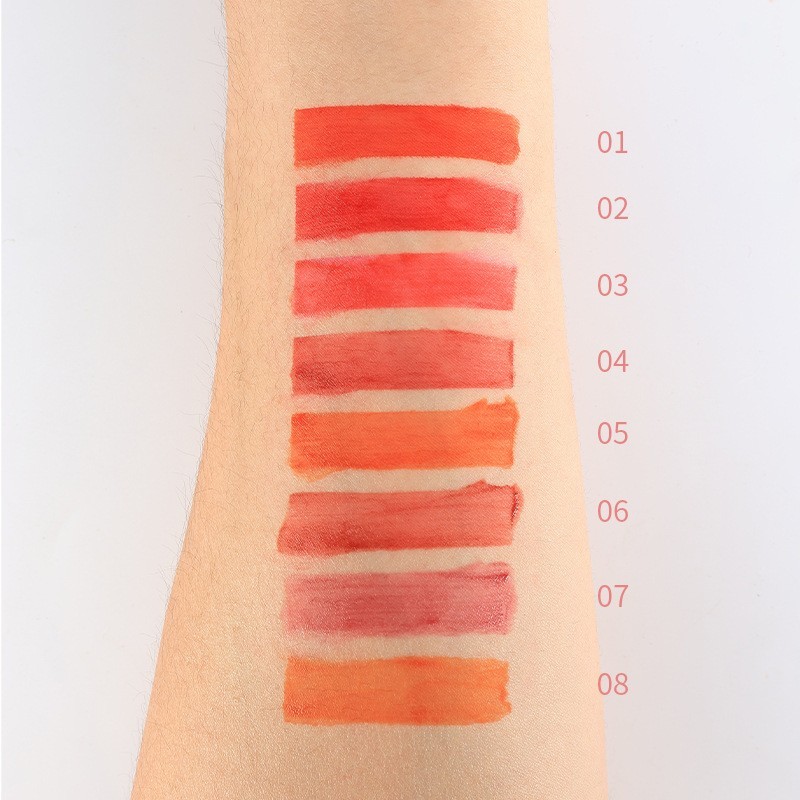 跨境唇釉染唇液外贸彩妆定制胭脂水口红水多色不沾杯唇彩图3