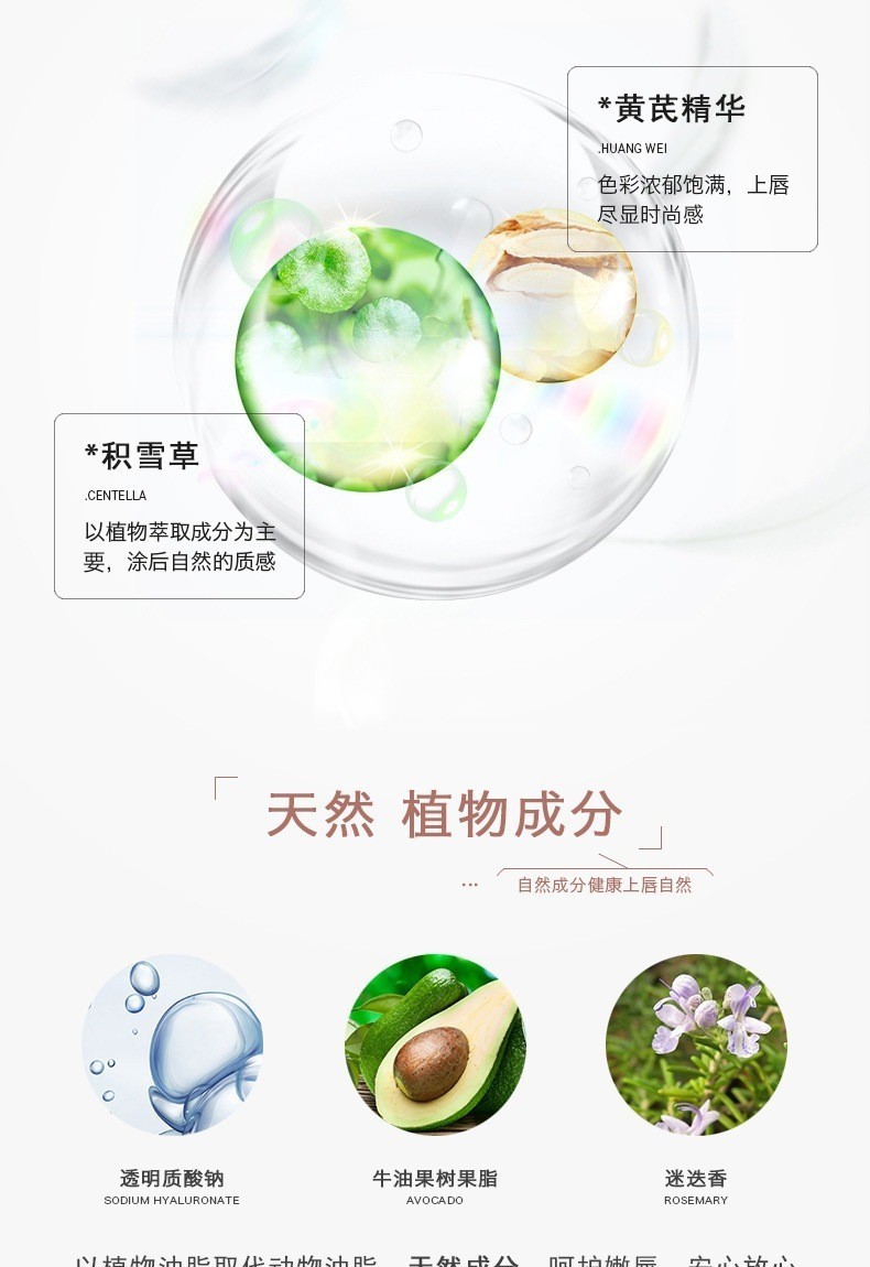 OEM/ODM代加工厂定制持久易上色丝绒雾感哑光不沾杯不掉色五色唇图5