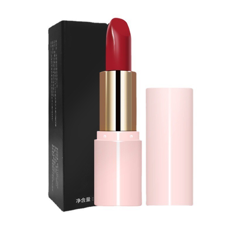 OEM代加工厂6色丝绒哑光雾面西柚色不掉色不沾杯显白持久口红图3
