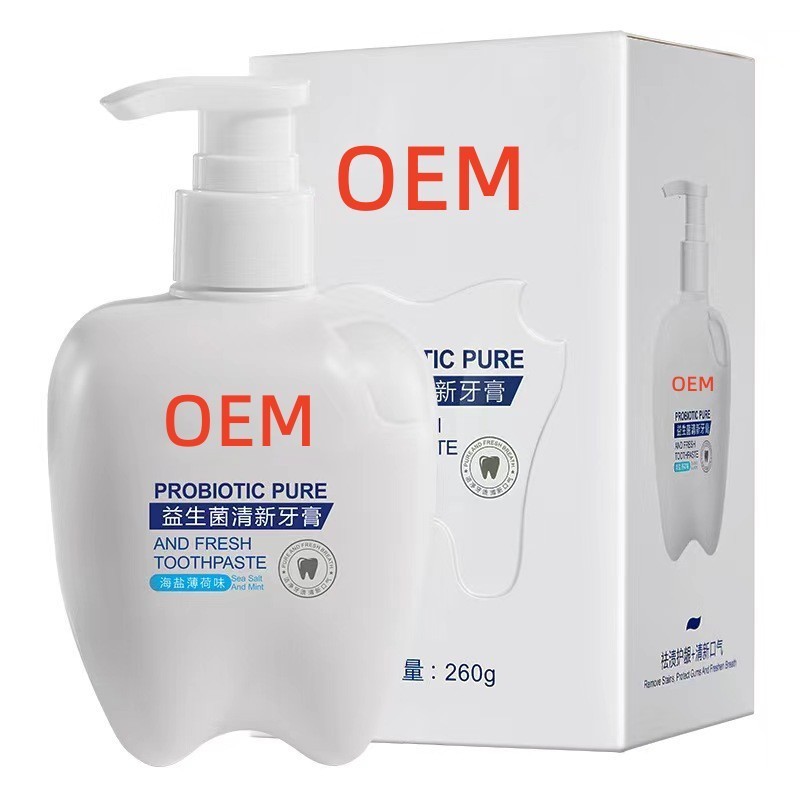 益生菌牙膏定制瓶装牙膏贴牌代加工海盐薄荷味牙膏OEM牙膏厂家图4