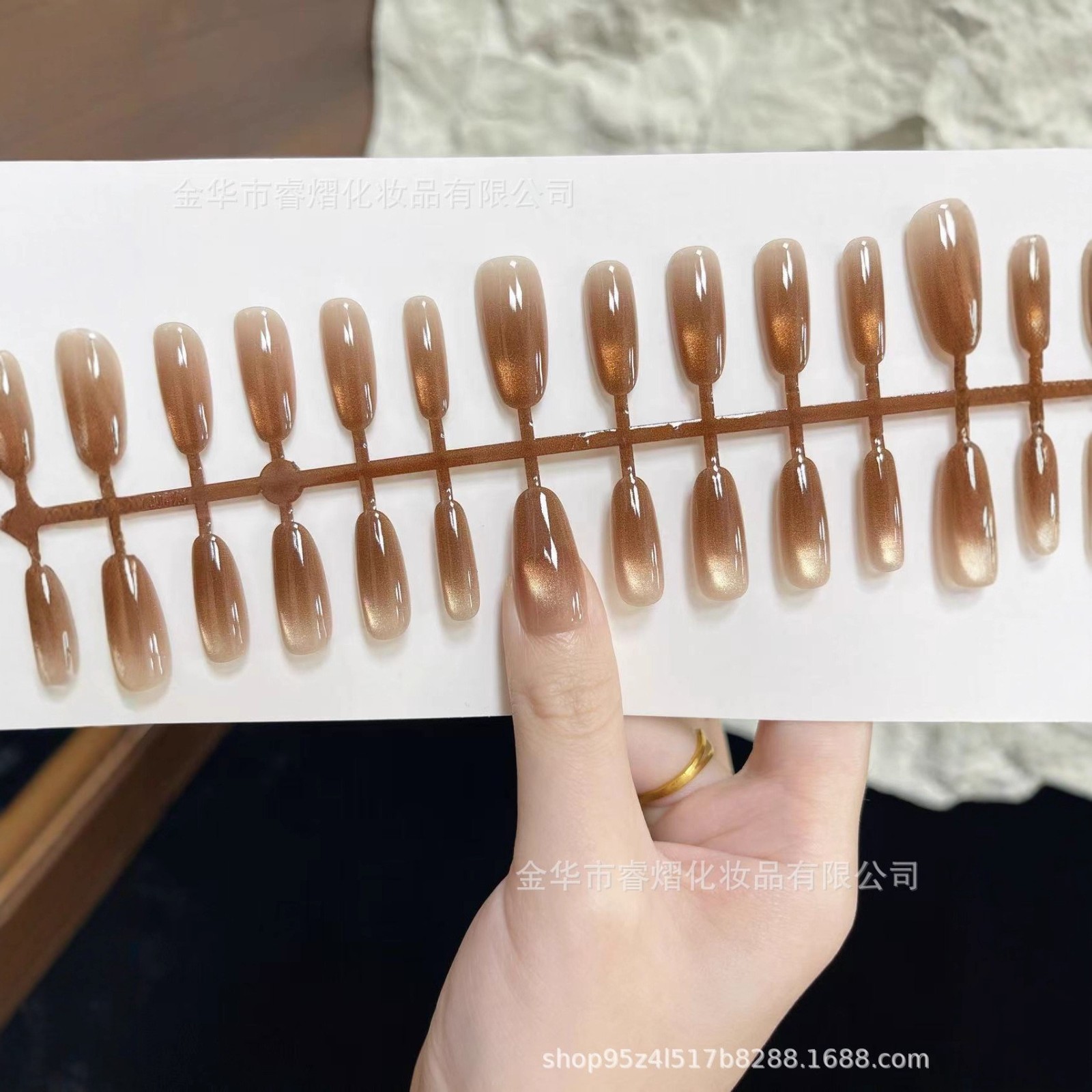 秋冬新款金枝玉叶30片分码美甲穿戴甲图4