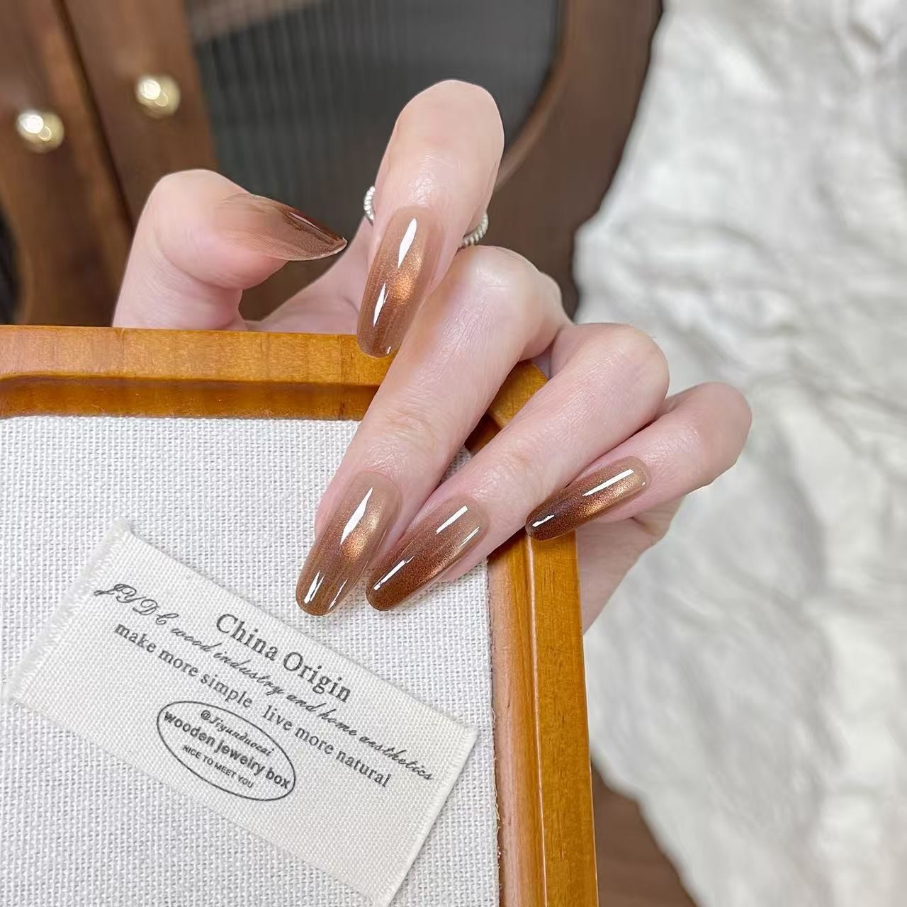 秋冬新款金枝玉叶30片分码美甲穿戴甲图3