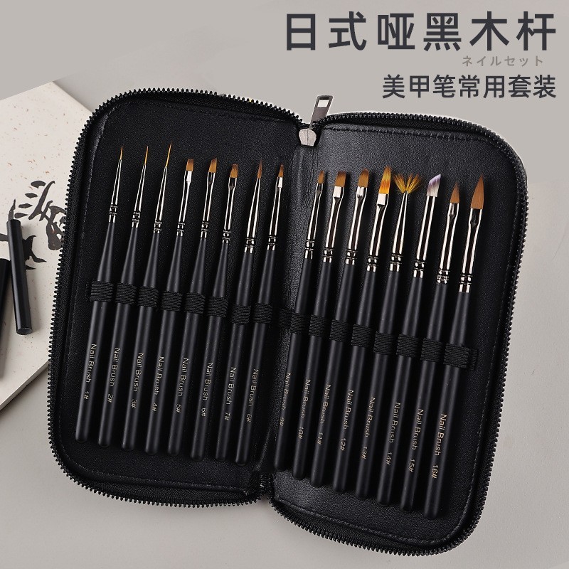 工厂定制日式美甲工具笔刷套装全套初学者光疗拉线笔画花彩绘笔图4