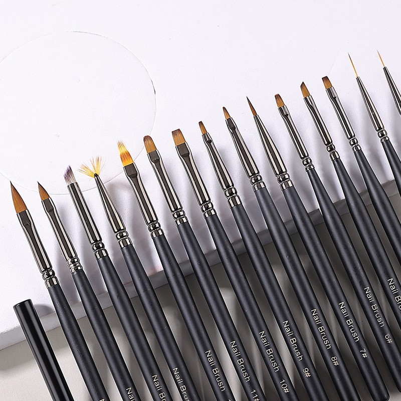 工厂定制日式美甲工具笔刷套装全套初学者光疗拉线笔画花彩绘笔图3