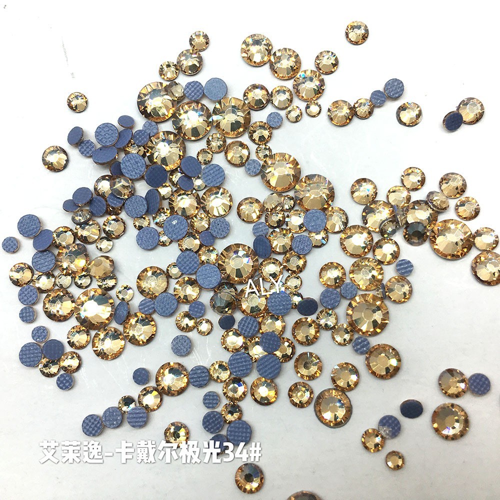 工厂定制卡戴儿 极光平底钻光疗幻彩仿奥AB水钻 美甲饰品闪亮钻图2