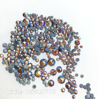 工厂定制卡戴儿 极光平底钻光疗幻彩仿奥AB水钻 美甲饰品闪亮钻