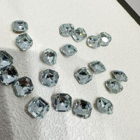 K9高档尖底钻10MM肥方装饰品钻 水晶浅浅蓝美甲钻DIY配