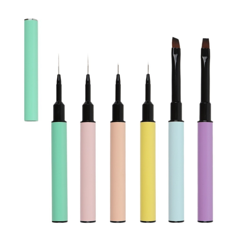 跨境新品彩色美甲笔套装彩绘笔拉线笔光疗笔美甲工具笔美甲笔图2