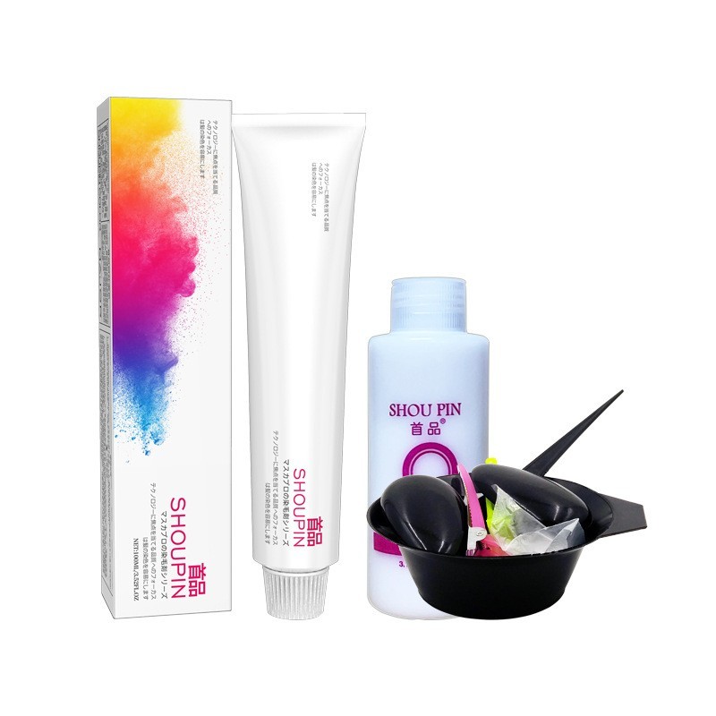 2024新款染发剂 支持定制颜色饱满 一步到位覆盖白发奶茶灰棕色